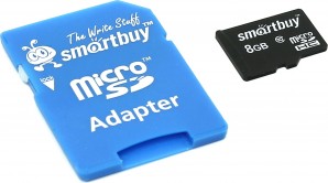Память MicroSDHC 008Gb Smart Buy Class 10 (с адаптером SD) фото №3890