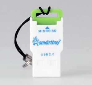 Устройство чтения карт памяти Smartbuy MicroSD зеленый (SBR-707-G) фото №3942