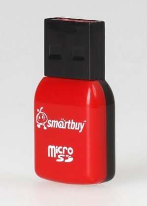 Устройство чтения карт памяти Smartbuy MicroSD красный (SBR-710-R) фото №3947