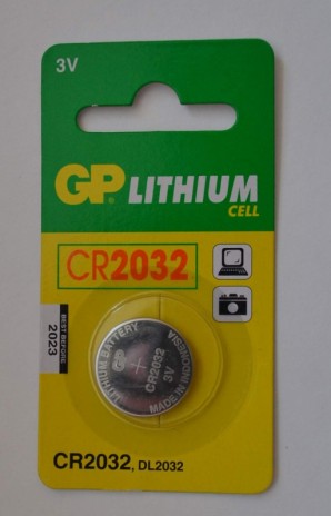Батарея GP CR2032 1шт фото №3986