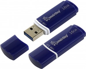Память Flash USB 16 Gb Smart Buy Crown Blue USB 3.0 фото №4026