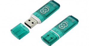 Память Flash USB 08 Gb Smart Buy Glossy series Green фото №4125