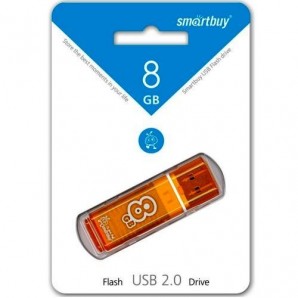 Память Flash USB 08 Gb Smart Buy Glossy series Orange фото №4126
