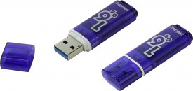 Память Flash USB 16 Gb Smart Buy Glossy series Blue фото №4148