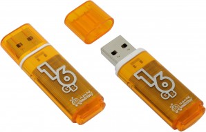 Память Flash USB 16 Gb Smart Buy Glossy series Orange фото №4152