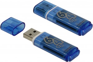 Память Flash USB 64 Gb Smart Buy Glossy series Blue фото №4226