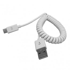 Кабель USB -Am/microB 5p 1м Smartbuy спиральный, длина 1,0 м, красный (iK-12sp red) фото №4313