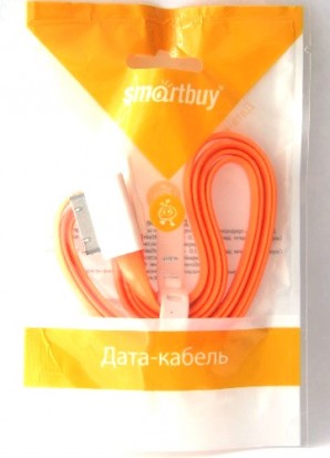Кабель Smartbuy (iK-412m) USB - 30-pin для Apple, магнитный, длина 1,2 м оранжевый фото №4349