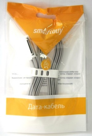 Кабель Smartbuy USB - 30-pin для Apple, магнитный, длина 1,2 м серый (iK-412m) фото №4351