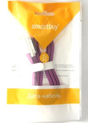 Кабель Smartbuy (iK-412m) USB - 30-pin для Apple, магнитный, длина 1,2 м фиолетовый фото №4353