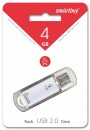 Память Flash USB 04 Gb Smart Buy V-Cut Silver фото №4496