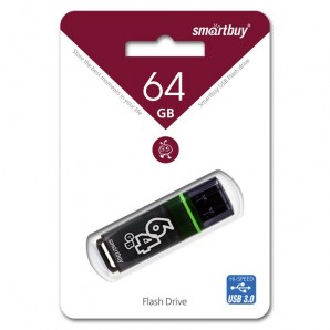 Память Flash USB 64 Gb Smart Buy Glossy series Dark Grey USB 3.0 фото №4564