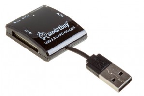 Устройство чтения карт памяти Smartbuy (SBR-713-K) черный CF/SD/SDHC/ MMC/MMCplus/MMCmobile/RS –MMC/microSD/TransFlash/microSDHC/Memory Stick Micro (M2)/xD фото №4772