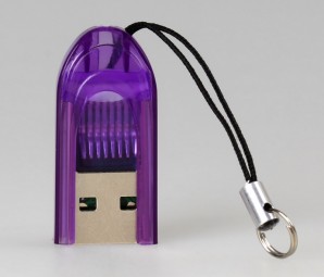 Устройство чтения карт памяти Smartbuy (SBR-710-F) MicroSD фиолетовый фото №4775