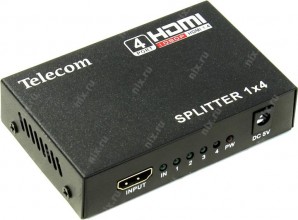 Разветвитель Telecom HDMI 1=>4 <TTS5020>, каскадируемый , 1.4v+3D фото №4950