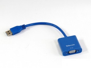 Внешняя видеокарта Telecom <TA710> USB 3.0 - VGA-F display adapter фото №5494