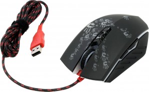 Мышь A4 Bloody A6 Blazing black оптическая (4000dpi) USB Gaming (8but) фото №5528