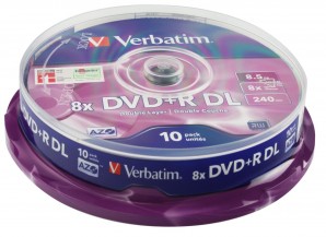 Диск DVD+R Verbatim 8,5Gb 8x Double Layer CB/10 фото №5813