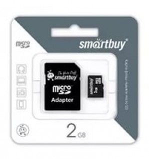 Память MicroSD 002Gb Smart Buy (с адаптером SD) фото №6192