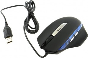 Мышь Oklick 715G черный оптическая (1600dpi) USB игровая (5but) фото №6348