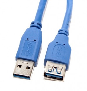 Кабель удлинитель USB 3.0 AM/AF 0.5м VCOM VUS7065-0.5M синий фото №6796