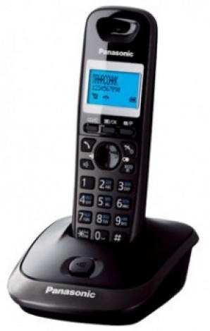 Телефон беспроводной Panasonic KX-TG2511RUT (темно-серый металлик) фото №7031