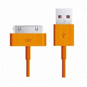 Кабель Smartbuy (iK-412c orange) USB - 30-pin для Apple,iPhone 3/4, длина 1,2 м, оранжевый фото №7070