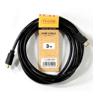 Кабель HDMI-HDMI <03м> TV-COM V1.4+3D фото №7175