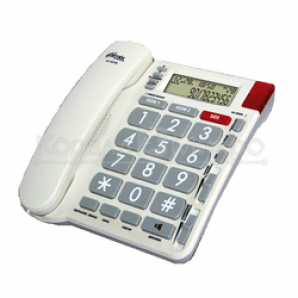 Телефон проводной RITMIX RT-570 Бежевый c LCD + большие кнопки, SOS+2 однокноп. память, спикерфон, свет. индикатор звонка, повтор, регулировка уровня громкости звонка и трубки, сброс, настольное и настенное размещение. фото №7227