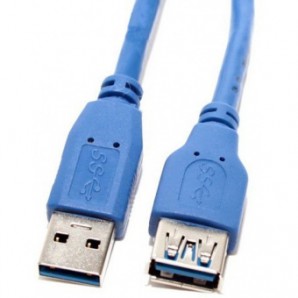 Кабель удлинитель USB 3.0 AM/AF 0.5м Aopen ACU302-0.5M синий фото №7301