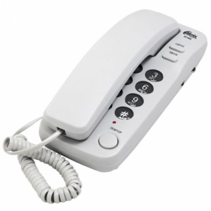 Телефон проводной RITMIX RT-100 Серый без дисплея  (настенный) с функциями повтора набора номера,выбора уровня громкости звонка Hi-Low, световой индикацией входящего звонка, с функциями сброс и звук. фото №8269