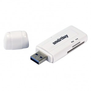 Устройство чтения карт памяти Smartbuy (SBR-705-W) белый microSDHC/SDHC USB 3.0 фото №8625