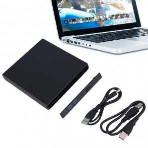 Внешний корпус USB 2.0 для DVD-Rom ноутбука SATA 12.7mm ECD002-SA161 фото №8922