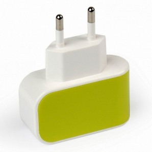 Адаптер питания SmartBuy® COLOR CHARGE, 2А, универсальное, 1хUSB, желтое (SBP-8020) фото №9750