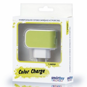 Адаптер питания SmartBuy® COLOR CHARGE, 2А, универсальное, 1хUSB, желтое (SBP-8020) фото №9751