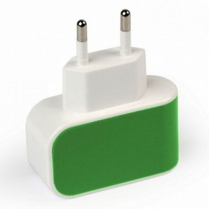 Адаптер питания SmartBuy® COLOR CHARGE, 2А, универсальное, 1хUSB, зеленое (SBP-8040) фото №9752