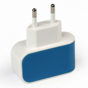 Адаптер питания SmartBuy® COLOR CHARGE, 2А, универсальное, 1хUSB, синее (SBP-8010) фото №9756