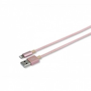 Кабель ROMOSS USB - 8-pin для Apple, сертифицированный MFi 1 м розовый (CB13n-566-03-RG) фото №10126