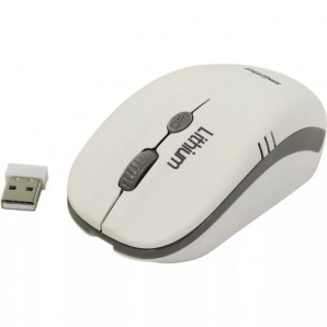Мышь беспроводная Smartbuy 344CAG бело-серая с зарядкой от USB (SBM-344CAG-WG) фото №10546