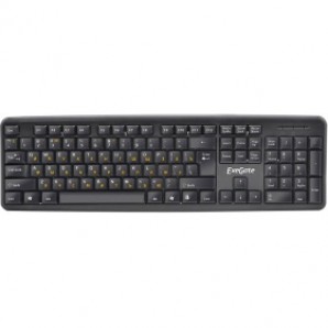 Клавиатура Exegate LY-331L, <USB, шнур 2м, черная,  104кл, Enter большой>, Color box фото №10774