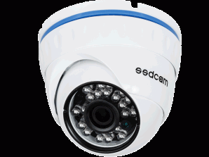 Камера IP уличная Ssdcam IP-759 Антивандальная купольная 1/3 1.3 Мп 3.6мм 24 ИК-подветка фото №11024
