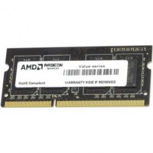 Память SO-DIMM DDR III 04Gb PC1333 AMD(R334G1339S1S-UO) 1.5V фото №11089