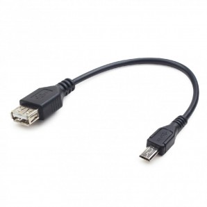 Кабель OTG micro USB ----> USB Cablexpert , 0.15м, удлин разъем micro USB - 9мм A-OTG-AFBM-03 фото №11727