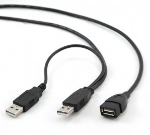 Кабель удлинитель USB AM/AF 090cм Gembird CCP-USB22-AMAF-3 2xAM/AF, экран, черный фото №11728