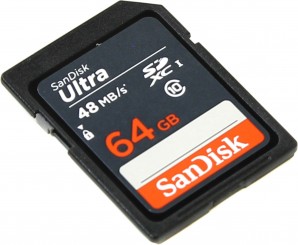 Память SDXC Card 064 Gb SanDisk Class10 Ultra UHS-I 48MB/s (SDSDUNB-064G-GN3IN) фото №12099