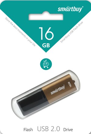 Память Flash USB 16 Gb Smart Buy X-Cut Brown фото №12144