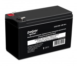 Аккумулятор Exegate Special EXS1290, 12В 9Ач, клеммы F1 фото №12247