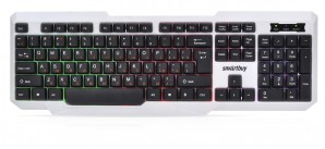 Клавиатура Smartbuy 333 USB бело-черная с подсветкой (SBK-333U-WK) фото №12282