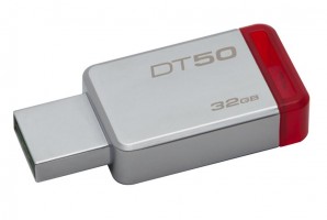 Память Flash USB 32 Gb Kingston Metal/Red DT50 (DT50/32GB) USB 3.0 фото №12309