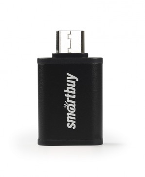Переходник Smartbuy OTG - USB TYPE C (USB 3.0) черный, (SBR-OTG05-K) фото №12480